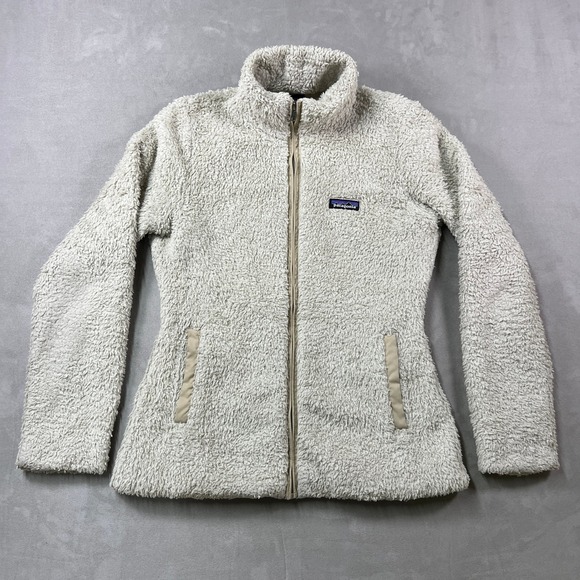 Patagonia Jackets & Blazers - Patagonia Los Gatos Fleece Jacket Womens M Birch White Full Zip High Pile Soft